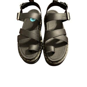 WOMENS DR MARTENS "AVRY" ANKLE STRAP-TOE LOOP SANDALS/SHOES